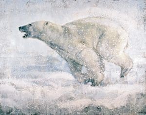Running Polar Bear (63-03) Paul Garbett