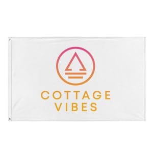 Flowin' Vibes Flag- White